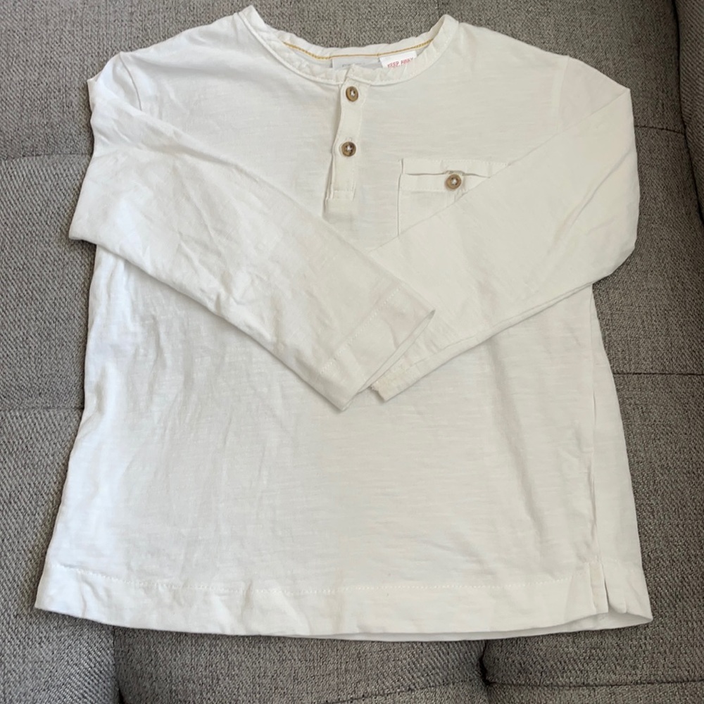 Zara Long Sleeve Henley Shirt 18-24 Months